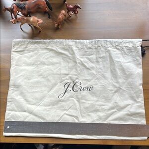 J.Crew White Dust Bag